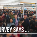 Viajantes fazem fila em um posto de controle da TSA no Aeroporto Intercontinental George Bush em Houston, quinta-feira, 26 de março de 2026. (AP Photo/Lekan Oyekanmi)
