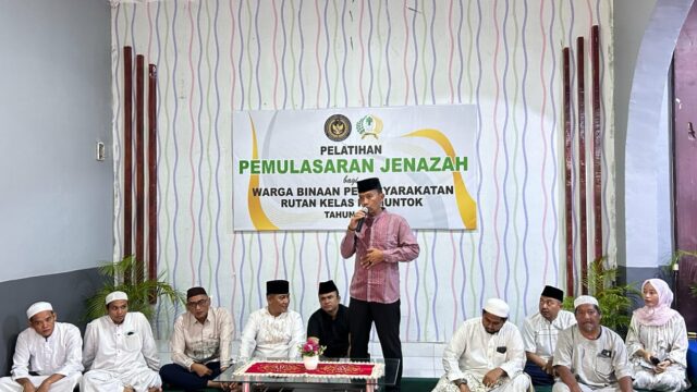 Napi Rutan Muntok Diberi Pelatihan Pemulasaran Jenazah
