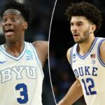 AJ Dybantsa marcou 35 pontos na derrota da BYU para o Texas na primeira rodada do torneio da NCAA em 19 de março de 2026.