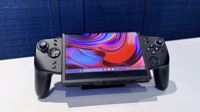 lenovo legion go fold console de jogos portátil em exibição