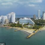 O jovem de 30 anos morreu após passar por dificuldades no mar perto da cidade portuária caribenha de Cartagena (foto)