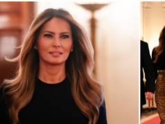 Notas de moda: Melania Trump comemora o mês da história da mulher com a sensual saia leopardo Adam Lippes Notas de moda: Melania Trump comemora o mês da história da mulher com a sensual saia leopardo Adam Lippes