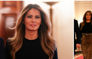 Notas de moda: Melania Trump comemora o mês da história da mulher com a sensual saia leopardo Adam Lippes Notas de moda: Melania Trump comemora o mês da história da mulher com a sensual saia leopardo Adam Lippes
