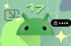 O Android 17 pode trazer uma atualização de carregamento que você não sabia que precisava Gráfico do Android 17 apresentando o mascote do Android atrás do número 17 segurando uma esfera verde estampada.