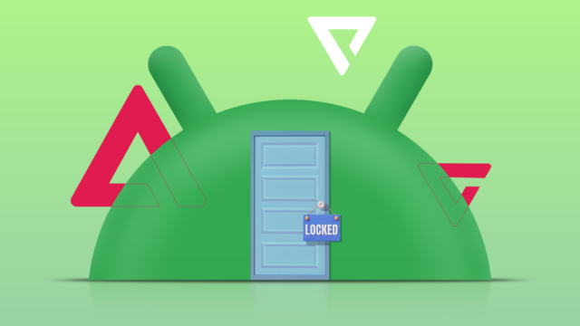 Um smartphone dobrável exibindo uma interface de desktop Android 17 com janelas flutuantes, uma barra de tarefas e um teclado virtual e trackpad