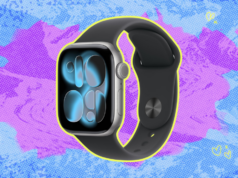 O Apple Watch Series 11 atingiu um preço recorde de US$ 299 Smartwatch Apple Watch Series 11 (GPS 42mm) com caixa de alumínio cinza espacial com pulseira esportiva preta - S/M. Pontuação de sono, rastreador de condicionamento físico, monitoramento de saúde, tela sempre ativa, resistente à água