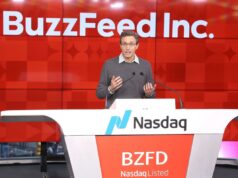 O BuzzFeed em apuros alerta que o fim pode estar próximo, pois enfrenta uma grande crise de caixa Jonah H. Peretti falando na Nasdaq para o Listing Day da BuzzFeed Inc.