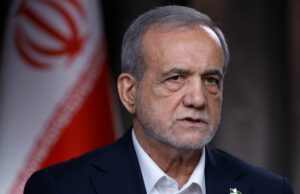 O Irã envia a primeira mensagem significativa de desescalada, mas com uma advertência importante Uma imagem divulgada pela Press TV estatal do Irã no último domingo mostra a reunião do Conselho de Liderança. - Pressione TV