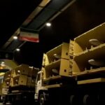 Drones Shahed foram vistos em seus lançadores na traseira de dois caminhões