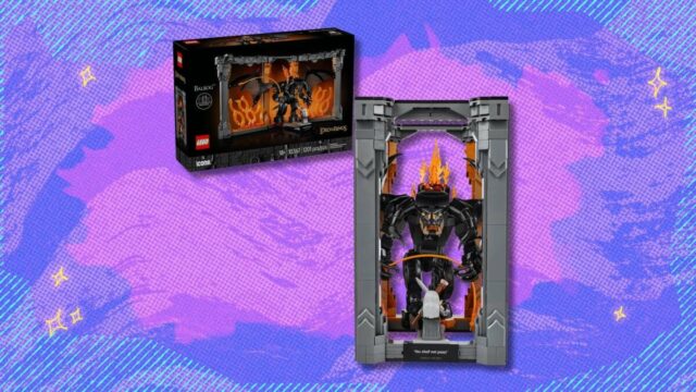 O Lego Icons Lord of The Rings Balrog Book Nook está com mais de US $ 20 de desconto agora na Amazon
