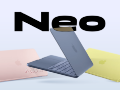 O MacBook Neo vai comer Chromebooks no café da manhã, e agora? MacBook e Acer Chromebook acima de uma plataforma vermelha, com os logotipos do Chrome e da maçã em segundo plano