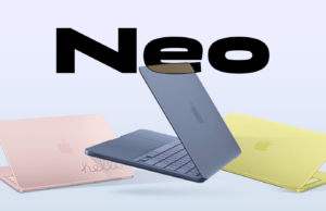 O MacBook Neo vai comer Chromebooks no café da manhã, e agora? MacBook e Acer Chromebook acima de uma plataforma vermelha, com os logotipos do Chrome e da maçã em segundo plano