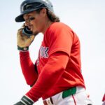 Jarren Duran of the Red Sox celebrates a home run amid trade rumors.
