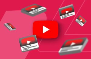 O YouTube testa uma maneira revolucionária de reduzir o tempo desperdiçado em vídeos Vários logotipos 3D do YouTube flutuando sobre um fundo rosa e vermelho