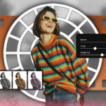 Um smartphone em um fundo colorido com o ícone do app da câmera Google Pixel na tela, sobreposto por um círculo vermelho com uma cruz