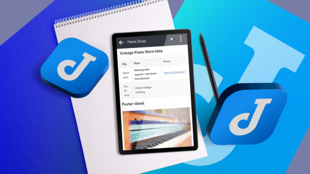 O aplicativo OneNote exibido na tela do telefone