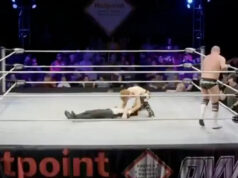 O árbitro da OVW Dallas Edwards sofre uma terrível emergência médica após acidente de luta livre (Brendan Balling, Facebook)