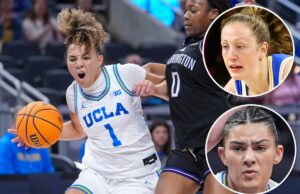 O basquete feminino da UCLA começa forte para vencer o estado de Ohio na semifinal do Big Ten Tournament Estrela da UCLA, Kiki Rice