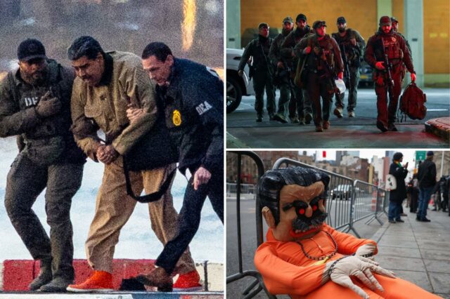 O ditador venezuelano Nicolás Maduro vai ao tribunal de Nova O presidente da Venezuela, Nicolás Maduro, foi sob custódia de agentes da DEA.