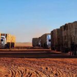 O feno está pronto, mas os caminhões estão estacionados: caridade pede apoio do governo