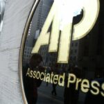 Vista do prédio do New York Times na 8ª Avenida durante uma tempestade de neve em 8 de fevereiro de 2025 na cidade de Nova York. (Crédito: Craig T Fruchtman/Getty Images)
