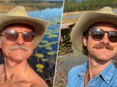 O homem por trás do tio Pappy explica por que ele finalmente se apresentou Tio Pappy e Blair Carlyle, sem filtro do Snapchat.