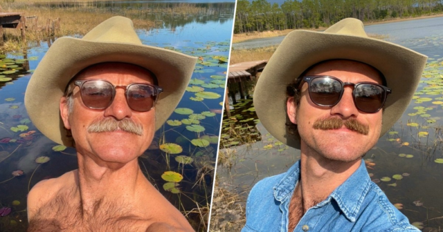 Tio Pappy e Blair Carlyle, sem filtro do Snapchat.