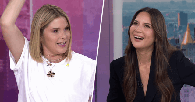 O movimento de dança exclusivo de Jenna Bush Hager, ‘The Bucking Bronco’, deixa Olivia Munn sem palavras
