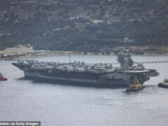 O novo porta-aviões americano de US$ 13 bilhões foi forçado a recuar da guerra do Irã porque os vasos sanitários ecológicos não dão descarga… enquanto nossos bravos marinheiros foram dormir no chão depois que parte do navio pegou FOGO O porta-aviões USS Gerald R Ford, de US$ 13 bilhões, foi retirado das operações no conflito do Irã após uma série de falhas, incluindo banheiros defeituosos, problemas de esgoto e um incêndio que danificou áreas residenciais.