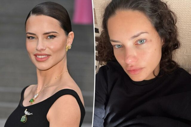 O perfume exclusivo de Adriana Lima pode ser seu por Fórmula de Manteiga de Cacau Palmer com Vitamina E Óleo Corporal Hidratante de Baunilha do Taiti, 192 ml