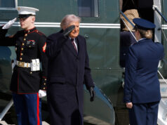 O presidente da ‘paz’ vai para a guerra Desenho animado de Jack Ohman