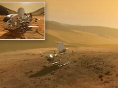 O primeiro helicóptero da NASA quase pronto para explorar a lua de Saturno em 2034 O primeiro helicóptero da NASA quase pronto para explorar a lua de Saturno em 2034