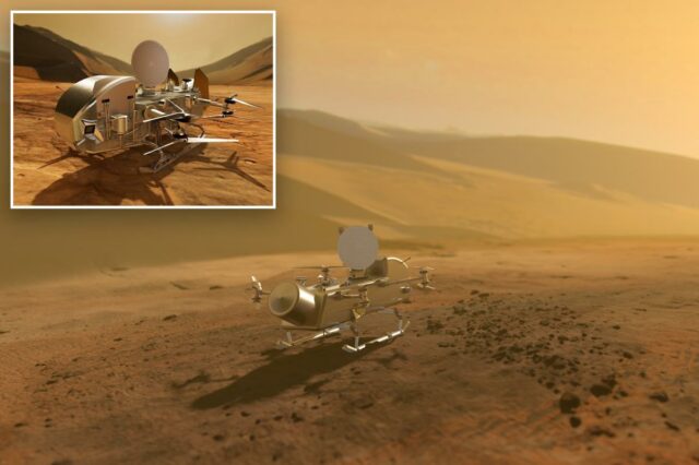 O primeiro helicóptero da NASA quase pronto para explorar a lua de Saturno em 2034
