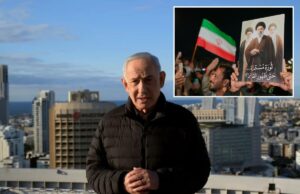 O primeiro-ministro israelense, Benjamin Netanyahu, insta o povo iraniano a derrubar o regime opressivo O primeiro-ministro israelense, Benjamin Netanyahu, fala no quartel-general militar de Kirya, em Tel Aviv.