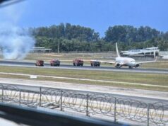 O principal aeroporto da Tailândia foi fechado quando o voo da Air India desabou na pista em um pouso horrível Um avião da Air India Express pousou de nariz na pista do Aeroporto Internacional de Phuket, resultando no fechamento temporário da pista