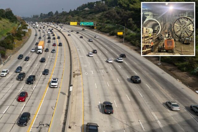 O projeto de túnel de alta velocidade de US$ 24 bilhões de Los Angeles pode reduzir o deslocamento diário da rodovia 405 para apenas 18 minutos
