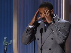 O que diabos está acontecendo com a corrida do Oscar? Delroy Lindo, Miles Caton, Wunmi Mosaku, Jayme Lawson, Omar Benson Miller, Li Jun Li, Lola Kirke, Francine Maisler, Michael B. Jordan e Jack O'Connell aceitam o prêmio de Melhor Performance de Elenco em Filme por