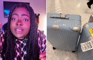 O rapper Chika fica arrasado na Delta Airlines por causa de malas ‘rachadas’ de US $ 5 mil em um caos de bagagens O rapper Chika fica arrasado na Delta Airlines por causa de malas 'rachadas' de US $ 5 mil em um caos de bagagens