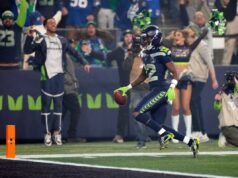 O receptor dos Seahawks, campeão do Super Bowl, Rashid Shaheed, provavelmente irá para a agência gratuita O wide receiver do Seattle Seahawks, Rashid Shaheed (22), executa um retorno inicial para um touchdown.