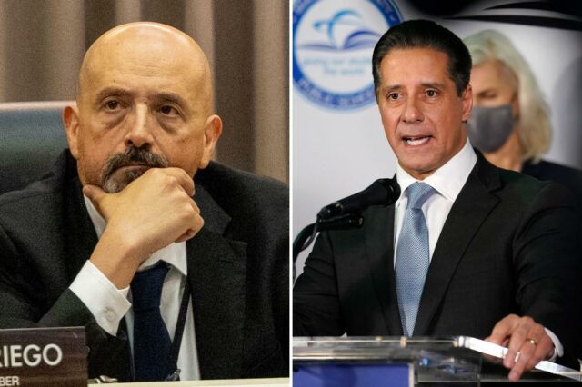 O sobrevivente do LAUSD, Andres Chait, entrou em uma tempestade O sobrevivente do LAUSD, Andres Chait, entrou em uma tempestade após a precipitação de Carvalho