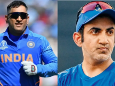 `O sorriso fica ótimo em você`, diz MS Dhoni a Gautam Gambhir em uma mensagem `O sorriso fica ótimo em você`, diz MS Dhoni a Gautam Gambhir em uma mensagem