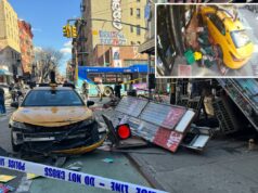 O taxista amarelo que atropelou duas mulheres na calçada de Nova York tem licença TLC suspensa: autoridades O taxista amarelo que atropelou duas mulheres na calçada de Nova York tem licença TLC suspensa: autoridades