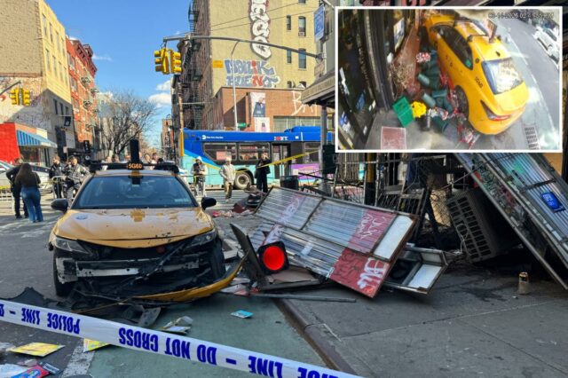 O taxista amarelo que atropelou duas mulheres na calçada de Nova York tem licença TLC suspensa: autoridades
