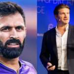 O técnico da KKR, Nayar, dá as boas-vindas a Watson como assistente técnico com um discurso sincero