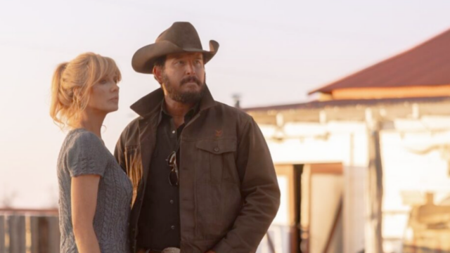 Kelly Reilly e Cole Hauser em ‘Dutton Ranch’.