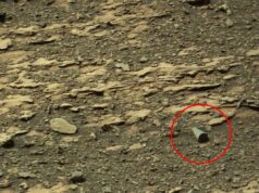 Objeto geométrico ‘brilhante’ localizado em Marte desperta chamada por sonda da NASA Objeto geométrico 'brilhante' localizado em Marte desperta chamada por sonda da NASA