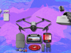 Obtenha alguns descontos sérios da DJI antes que a Amazon Big Spring Sale chegue Drone principal de câmera tripla DJI Mavic 4 Pro em fundo branco