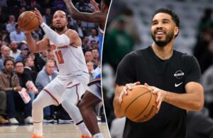 Os Knicks sabem que não podem se preocupar ‘com mais ninguém’, apesar do retorno de Jayson Tatum ao Celtics Jayson Tatum nº 0 do Boston Celtics se aquece antes do jogo contra o Dallas Mavericks no TD Garden em 6 de março de 2026.