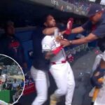 Os ânimos aumentam entre o infielder panamenho Jonathan Arauz, técnico em momento selvagem do WBC