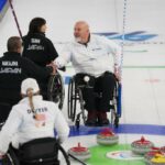 Steve Emt, à direita, e Laura Dwyer, dos Estados Unidos,...